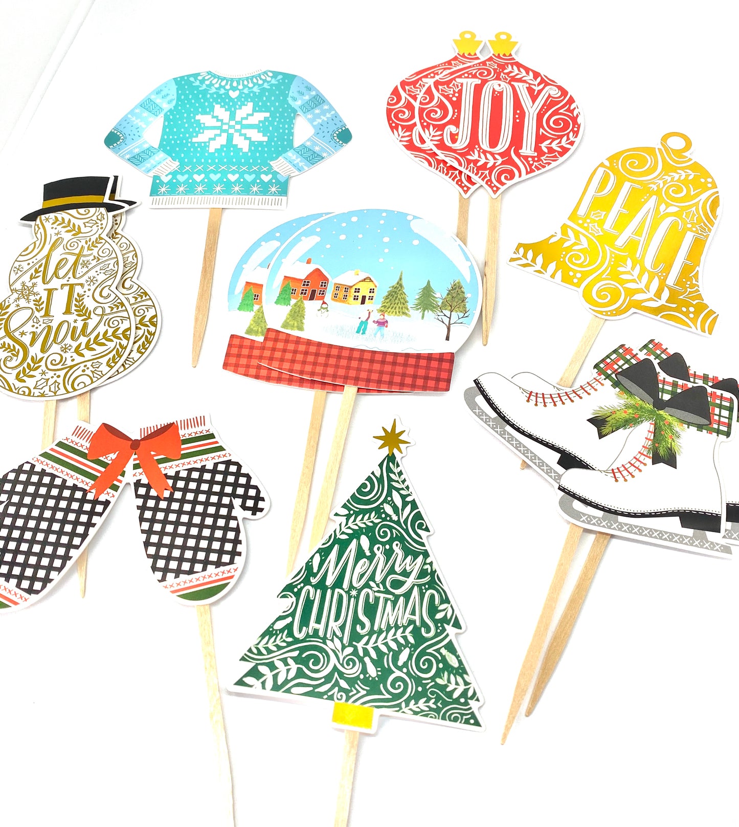 Christmas Variety Cupcake Toppers