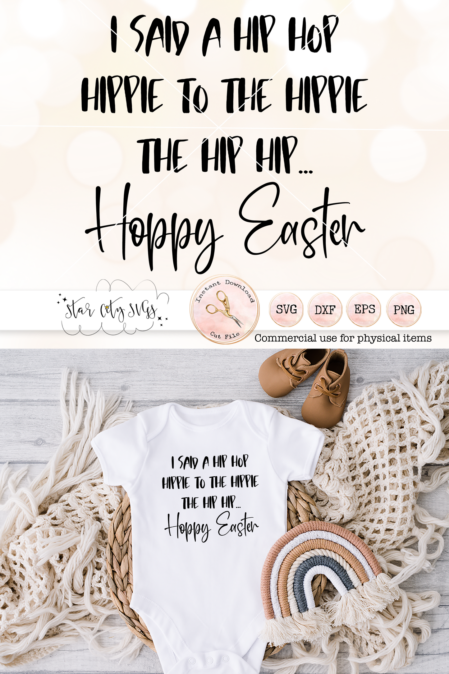 Hip Hop Hoppy Easter SVG