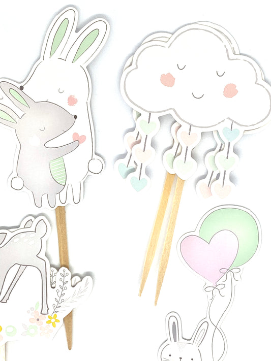 Hello Little One Cupcake Toppers