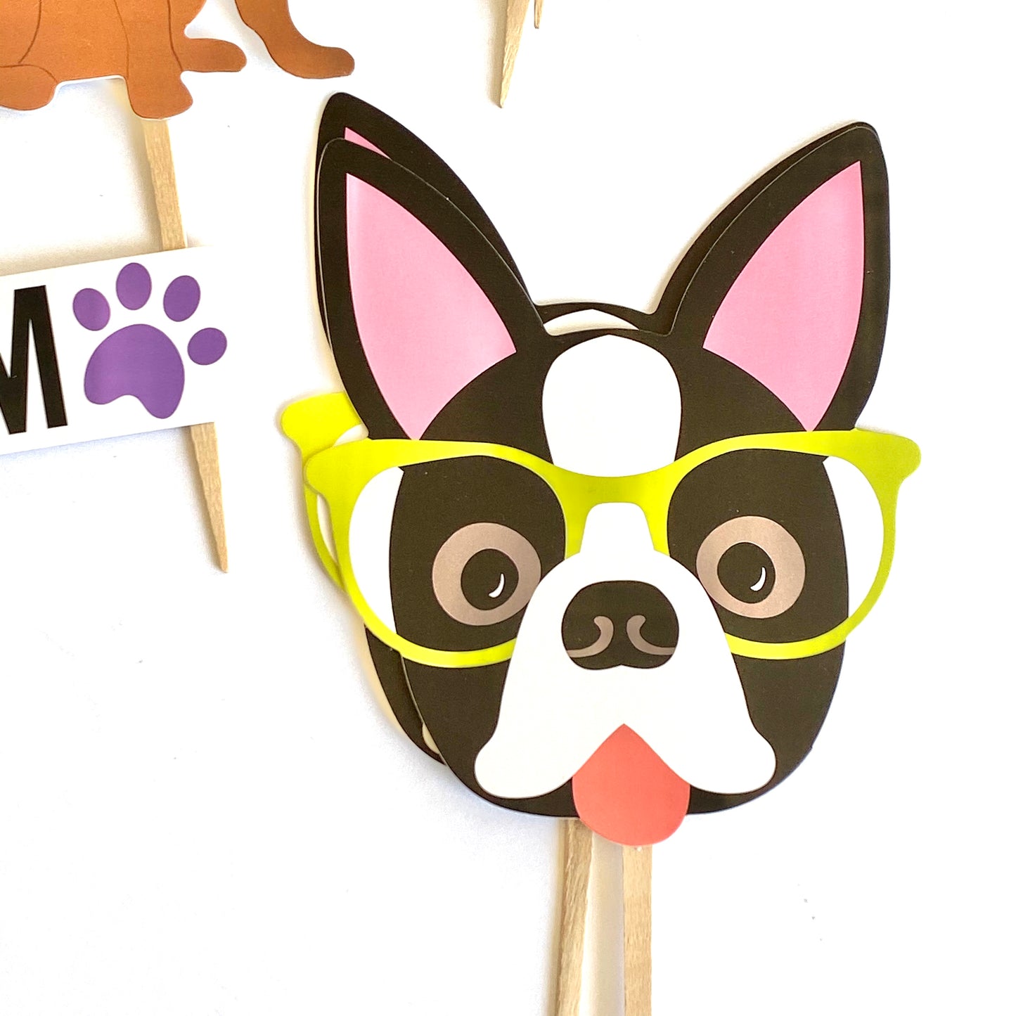 Dog Mom Dog Cupcake Toppers