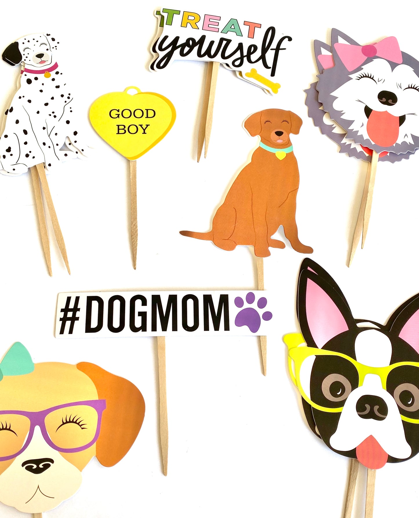Dog Mom Dog Cupcake Toppers
