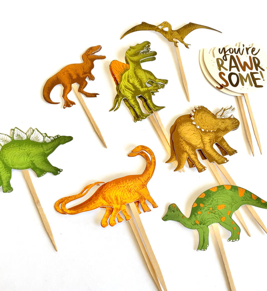 Dinosaur Cupcake Toppers