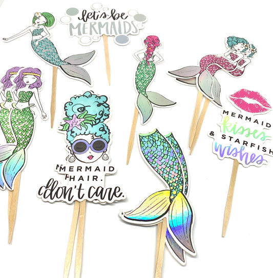 Mermaid Cupcake Toppers