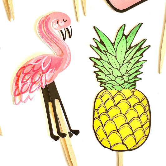 Vacay Vibes Cupcake Toppers