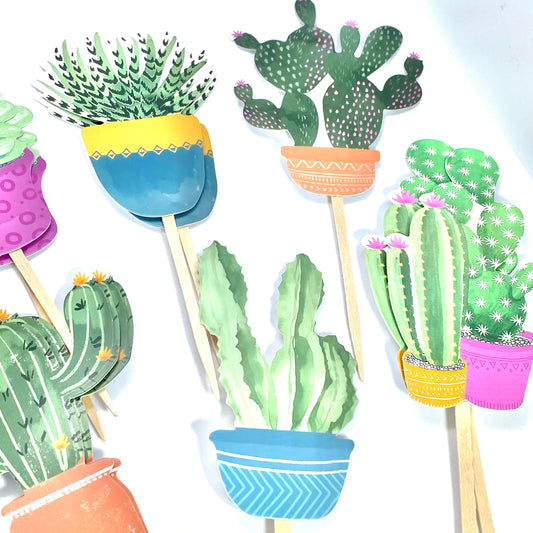 Succulent Cupcake Toppers