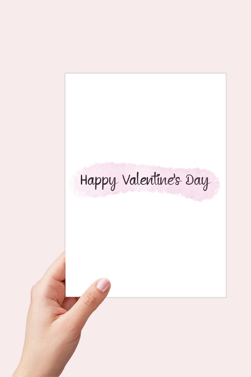 Simple Happy Valentines Day Card