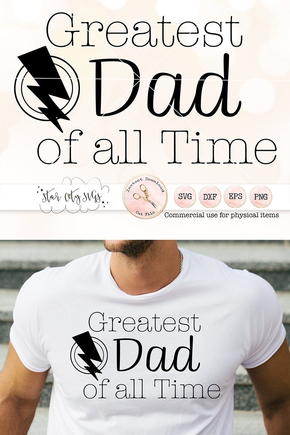 {G.O.A.T.} Greatest of all Time Father's Day SVG