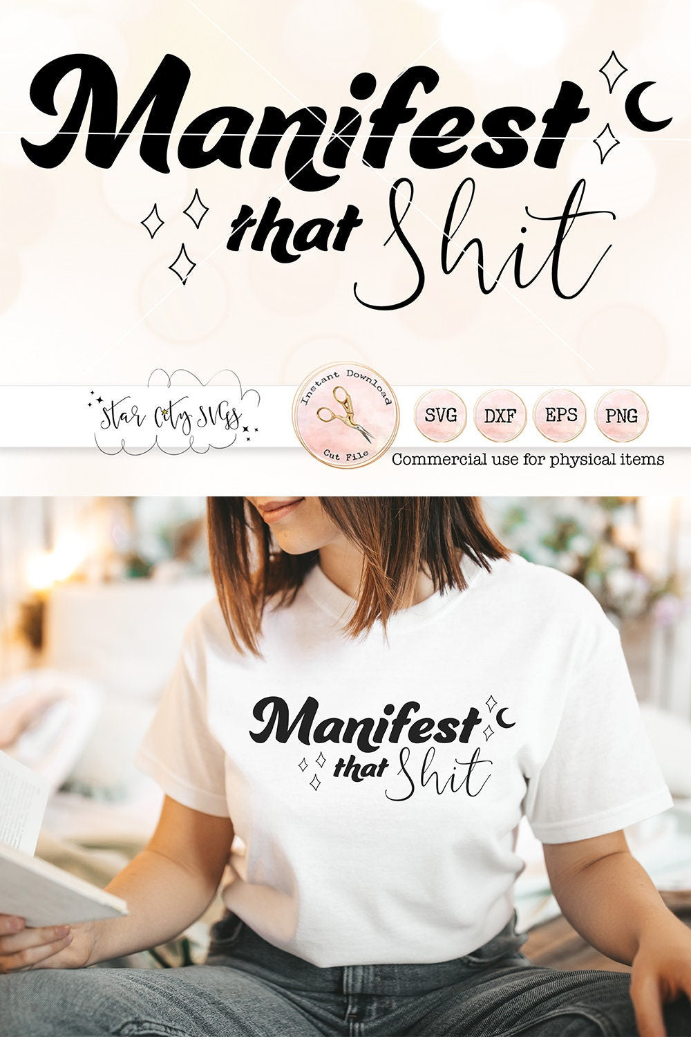 Manifest that Shit SVG Cut File