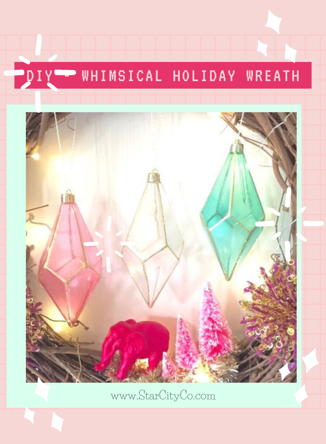 DIY - Whimsical Holiday Wreath Tutorial