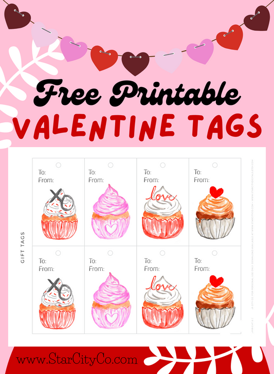 Free Printable Valentine Tags