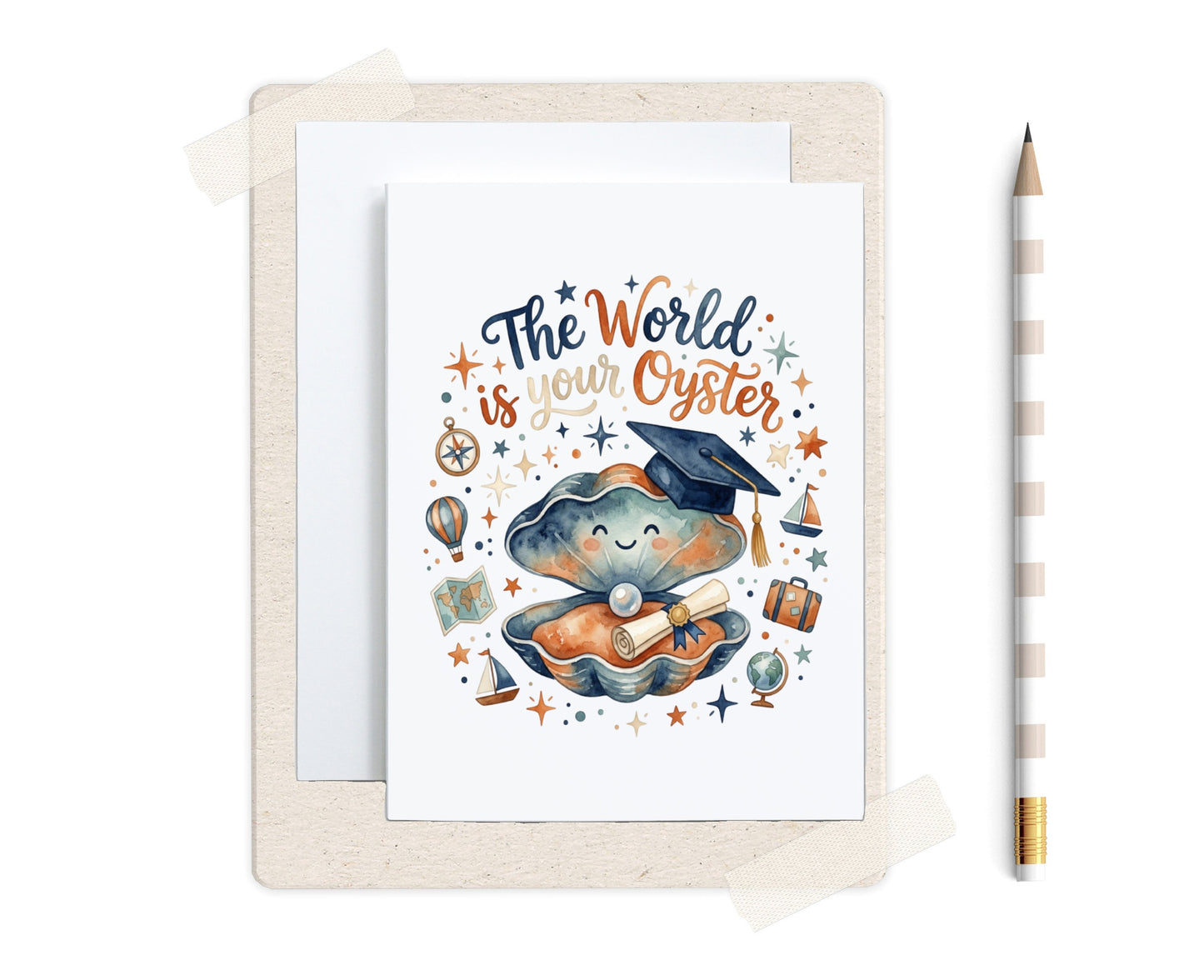The World is Your Oyster Graduation Card