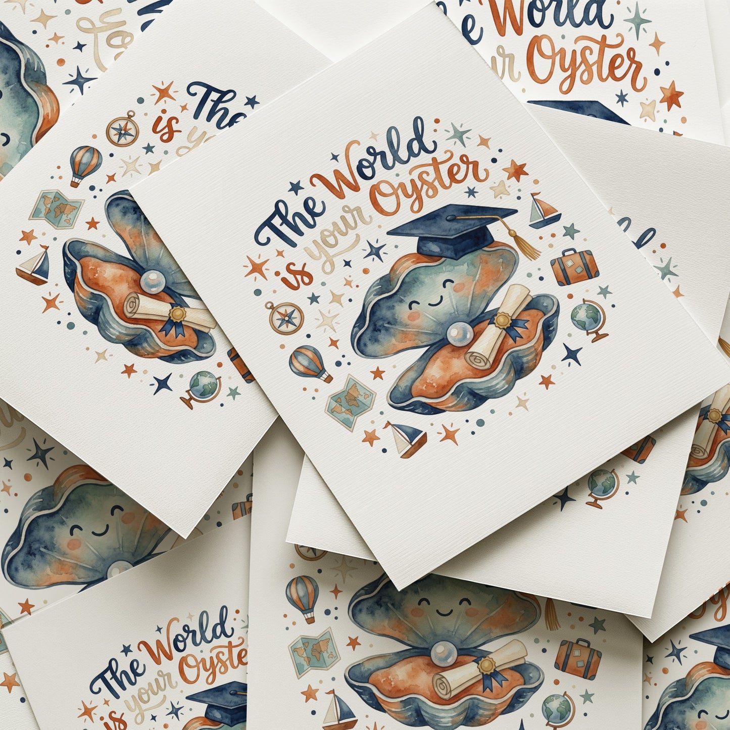 The World is Your Oyster Graduation Card