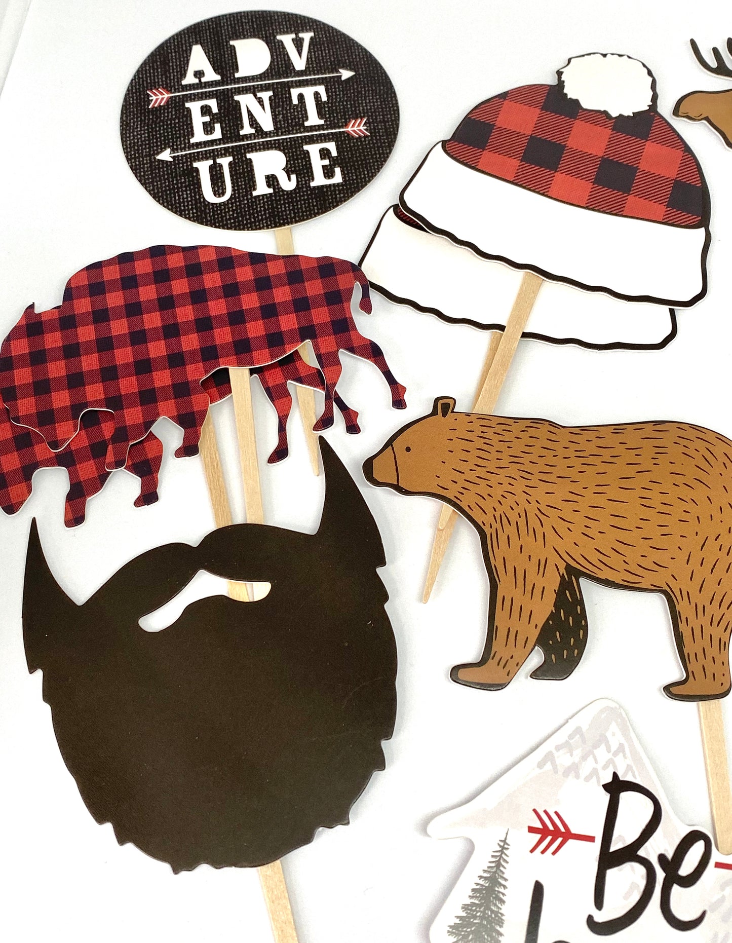 Adventure Theme Nature Cupcake Toppers