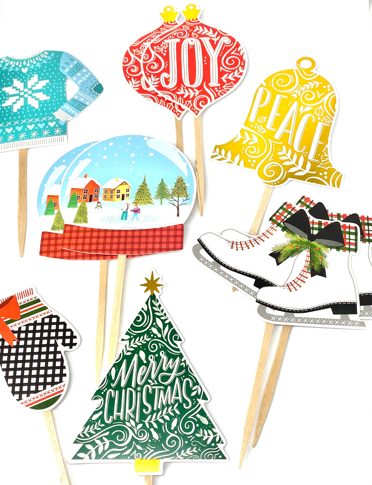 Christmas Variety Cupcake Toppers