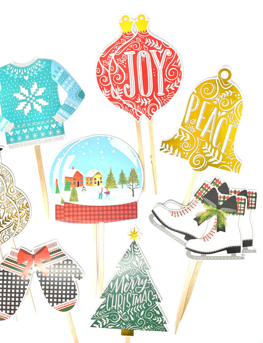 Christmas Variety Cupcake Toppers
