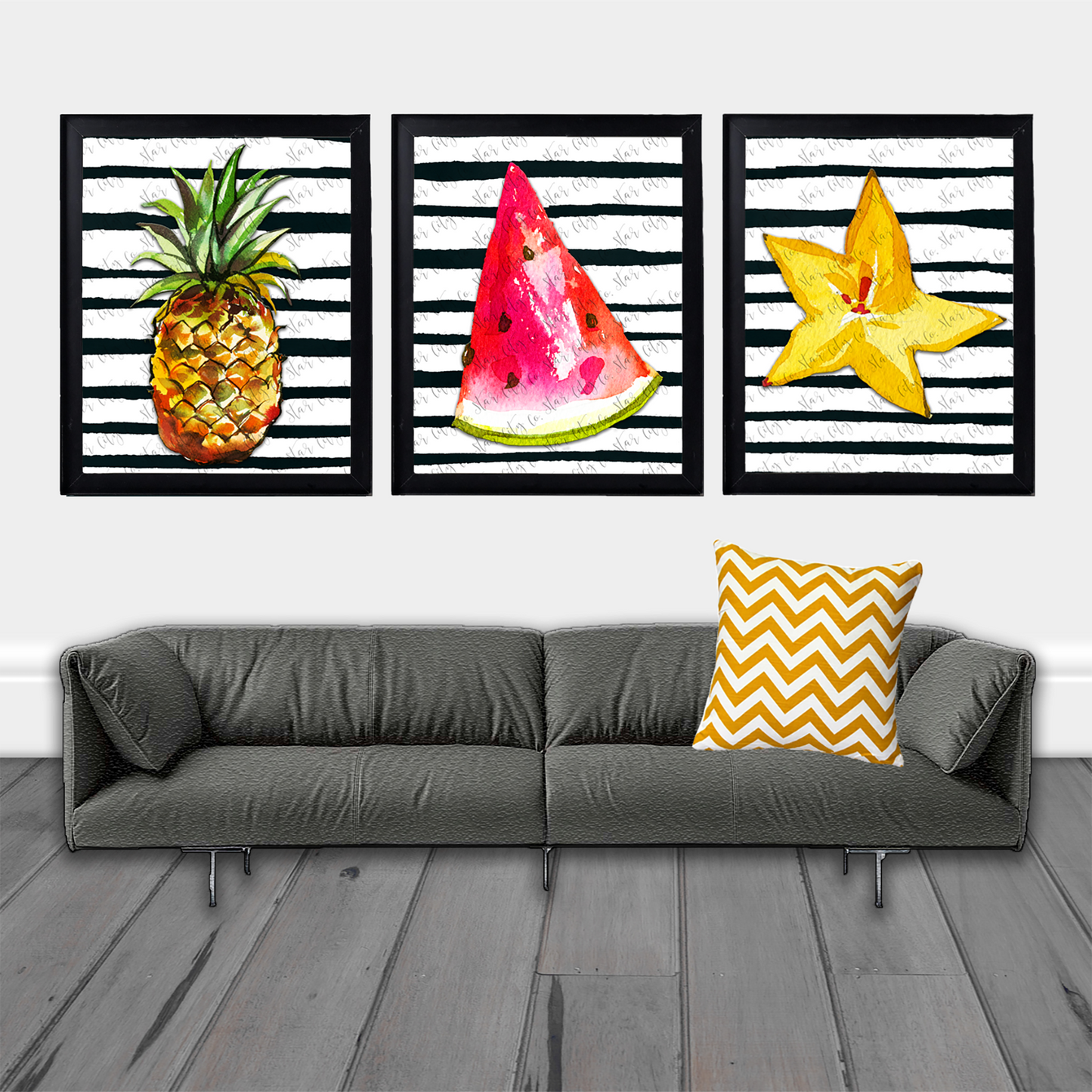 Printable Pineapple Wall Art Printable - Digital Download
