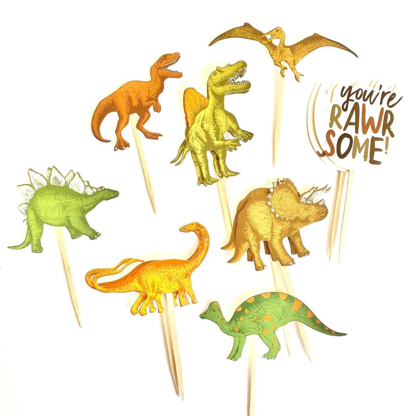 Dinosaur Cupcake Toppers