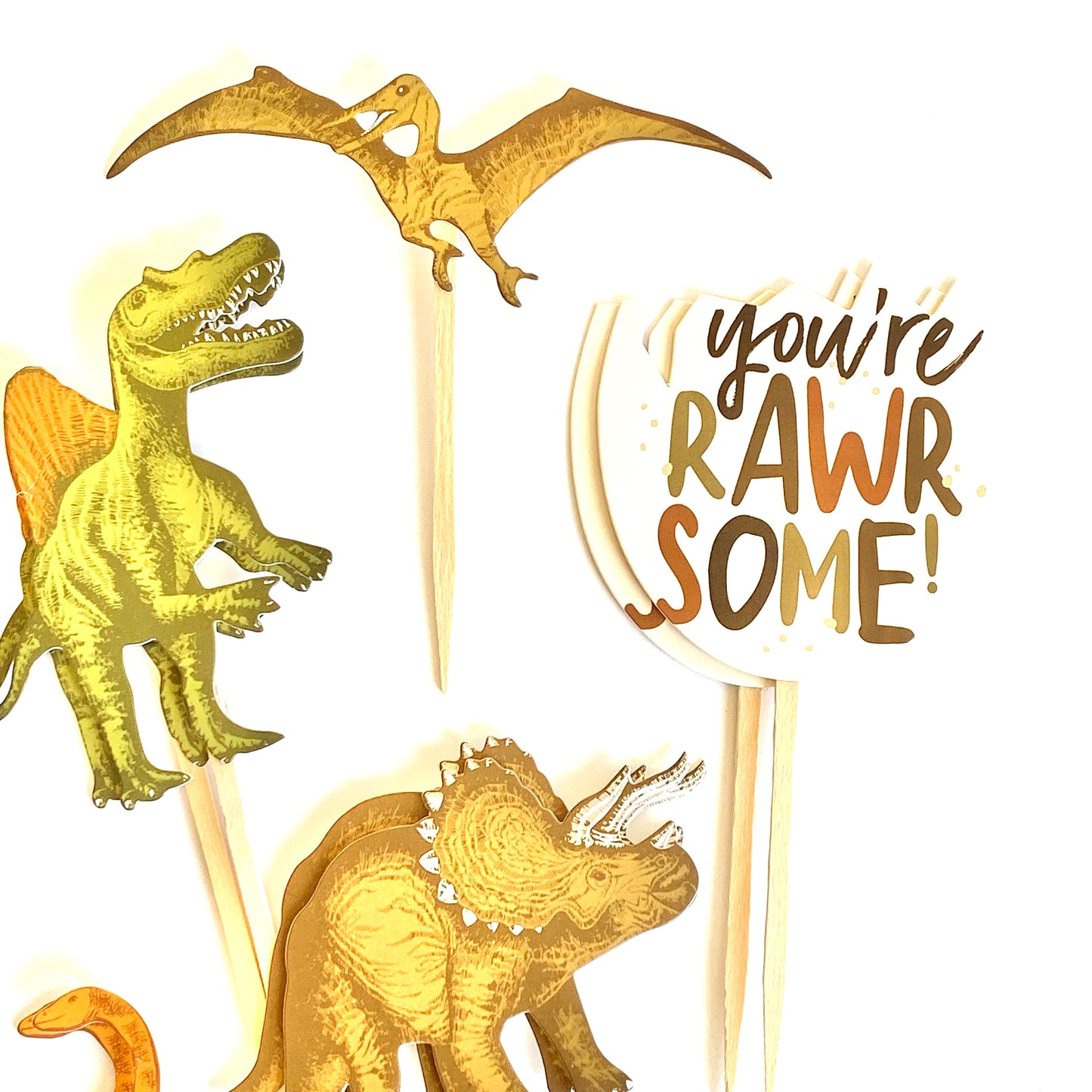 Dinosaur Cupcake Toppers