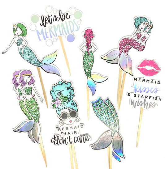 Mermaid Cupcake Toppers