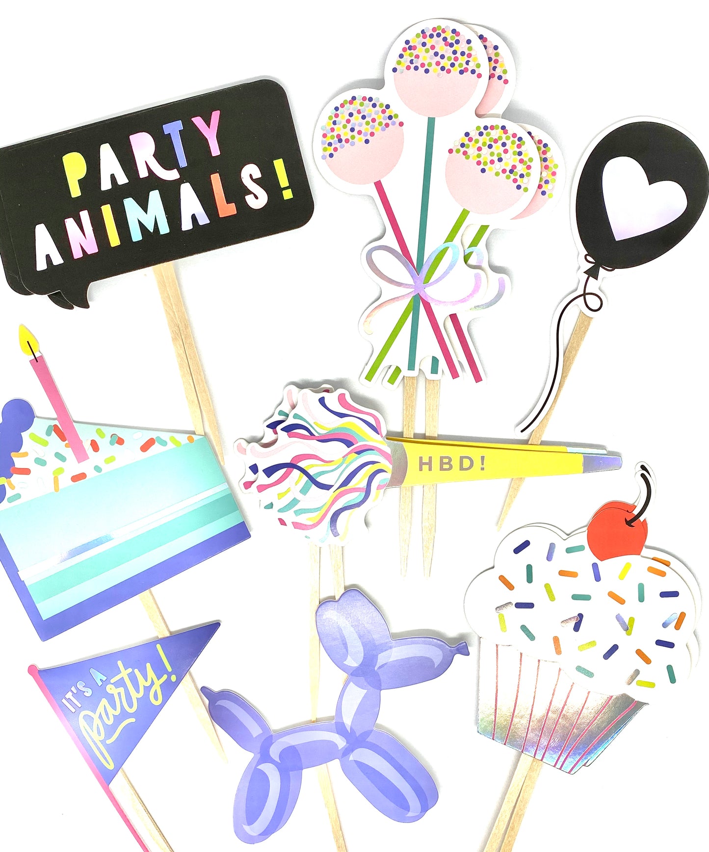 Party Animal Cupcake Toppers