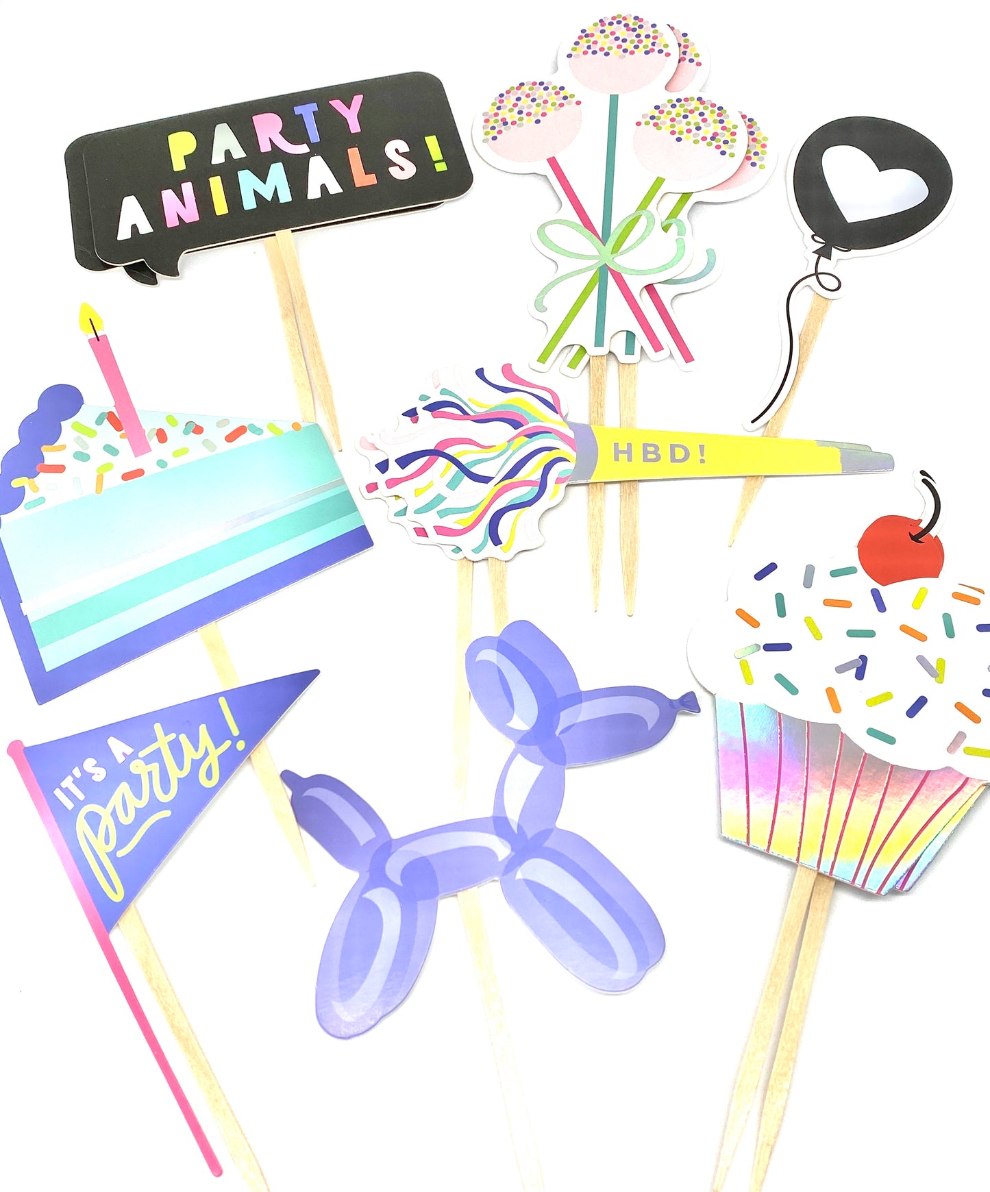 Party Animal Cupcake Toppers