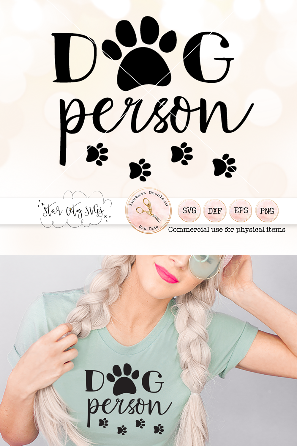 Dog Person SVG Cut File