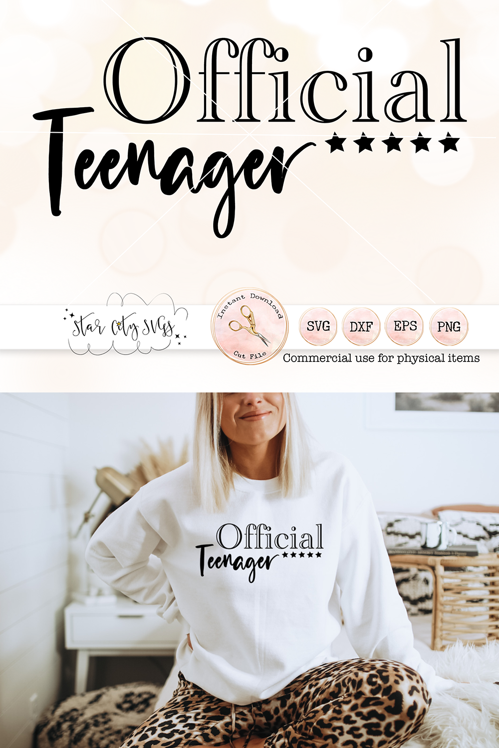 Official Teenager 13th Birthday SVG Cut File