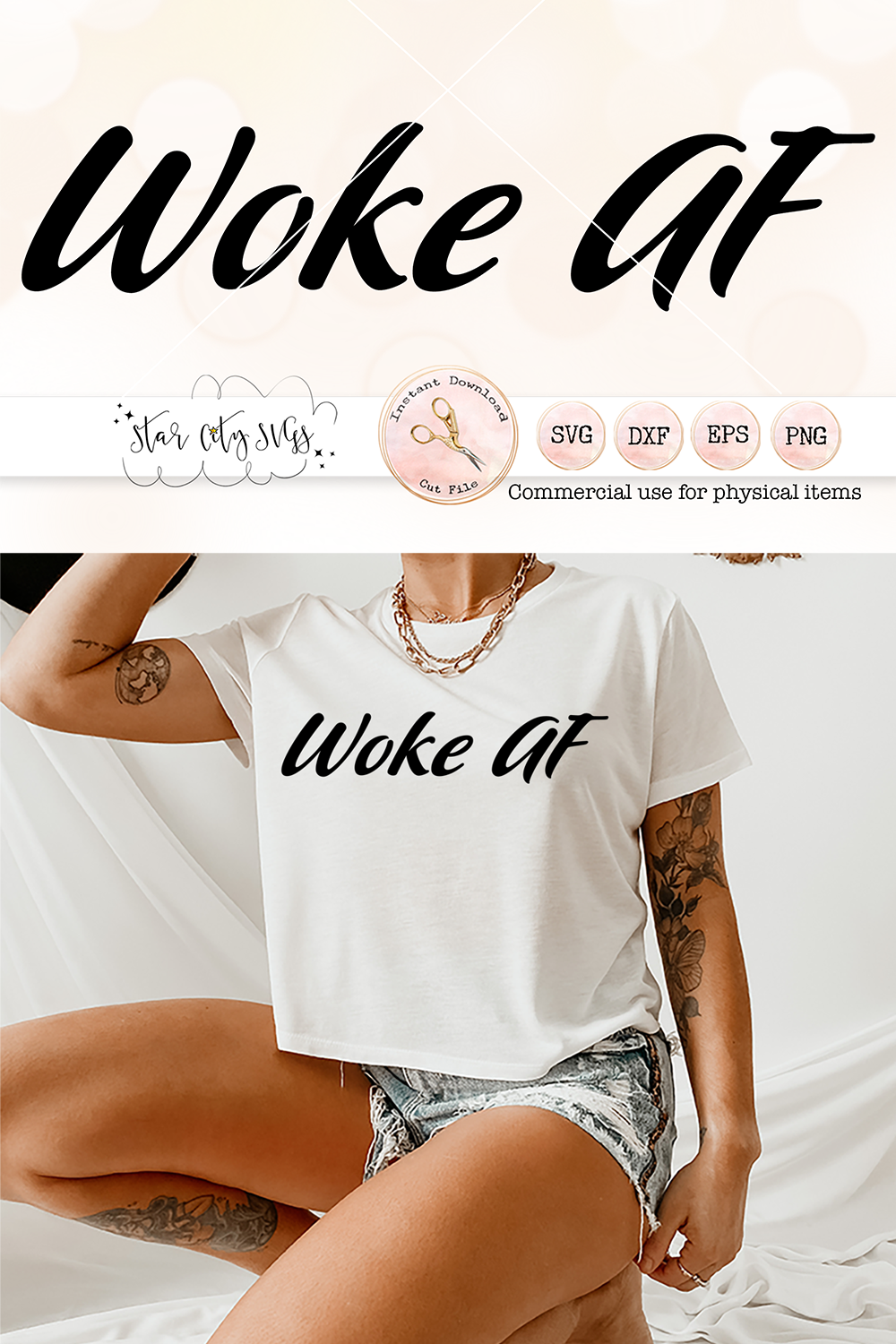 Woke AF Svg