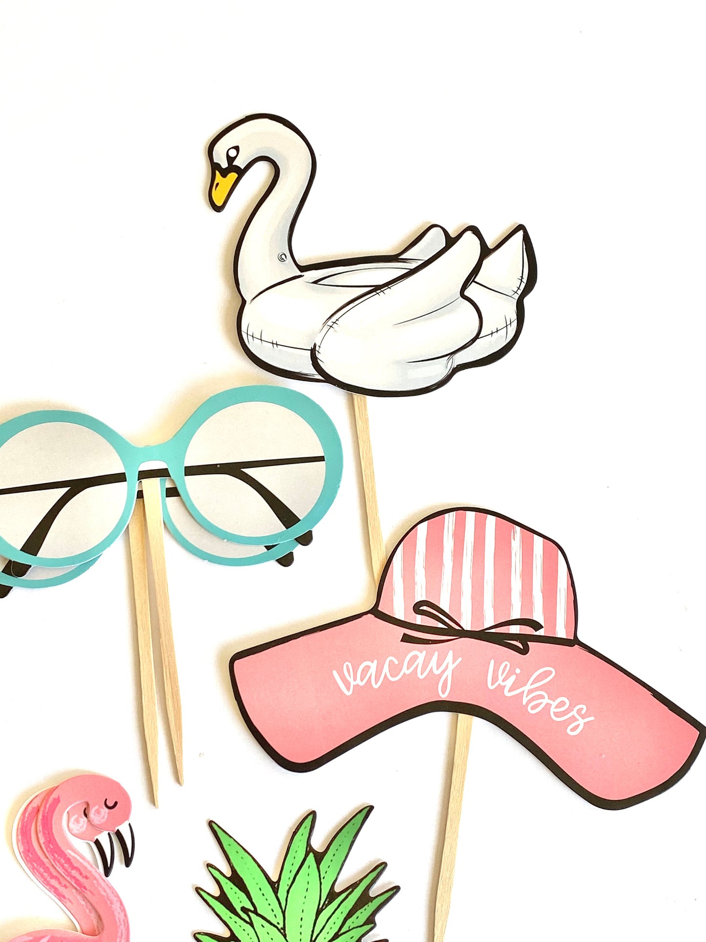 Vacay Vibes Cupcake Toppers