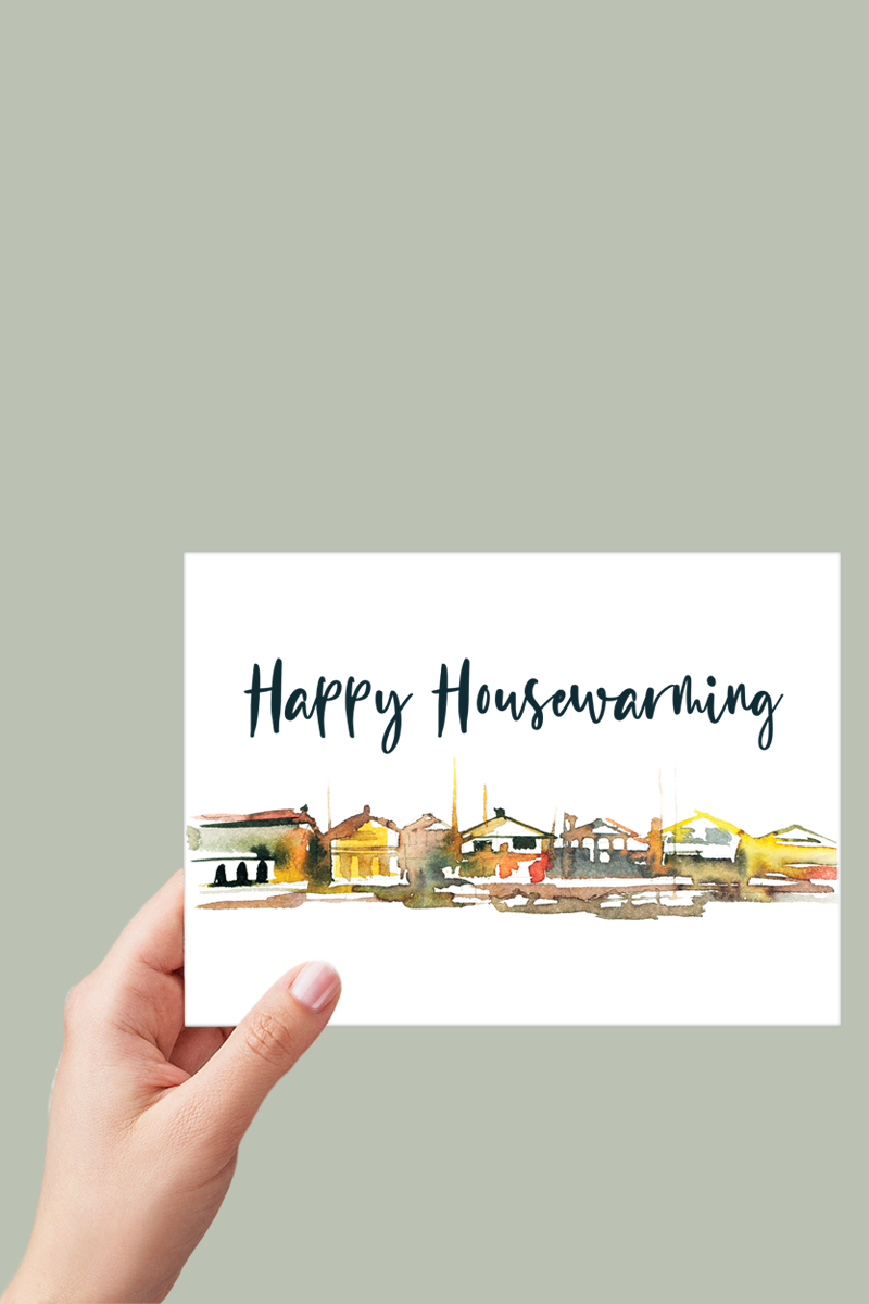 New Home Housewarming Card Printable - Digital Download