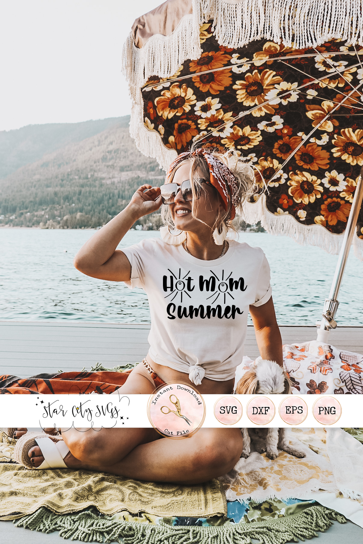 Hot Mom Summer SVG Cut File