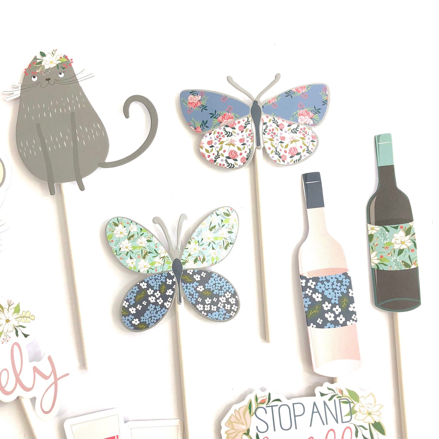 Backyard Picnic Cupcake Toppers