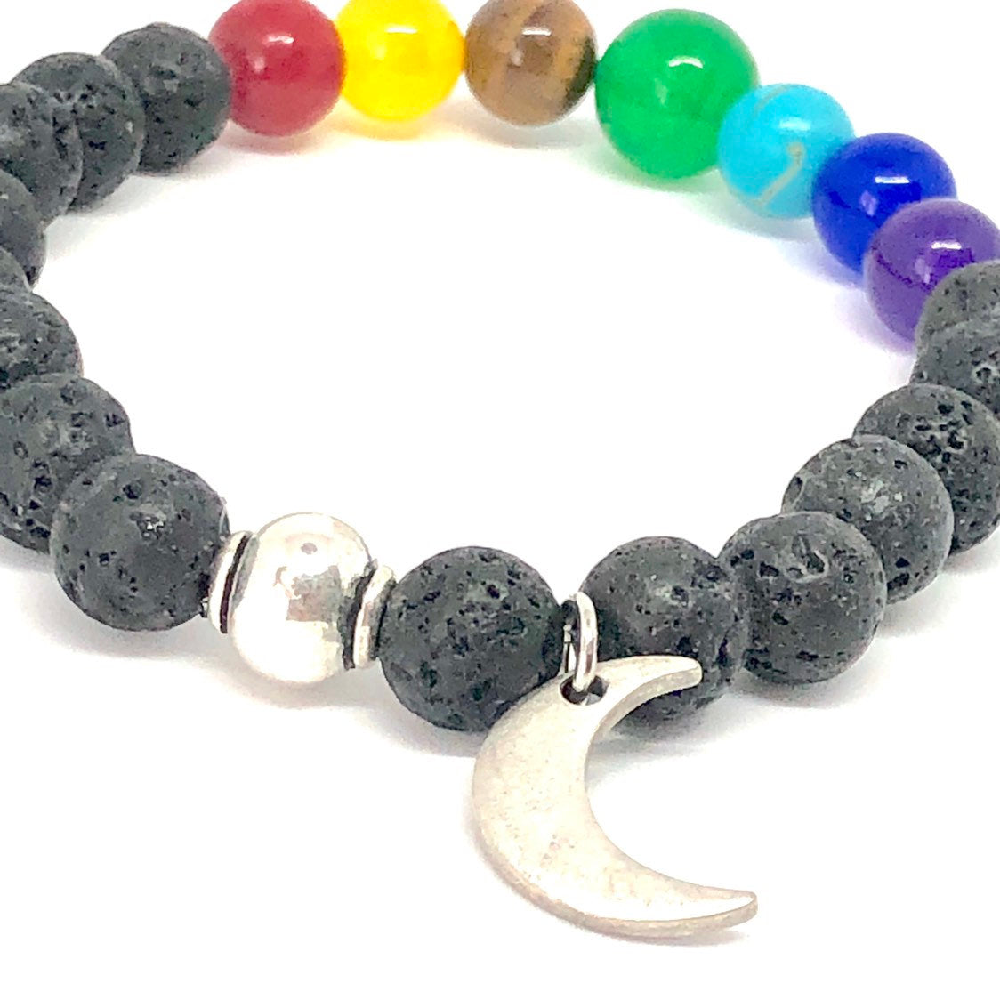 7 Chakras Moon Bracelet