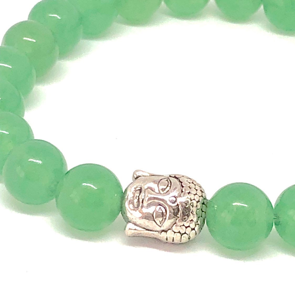 Green Aventurine Buddha Mala Bracelet