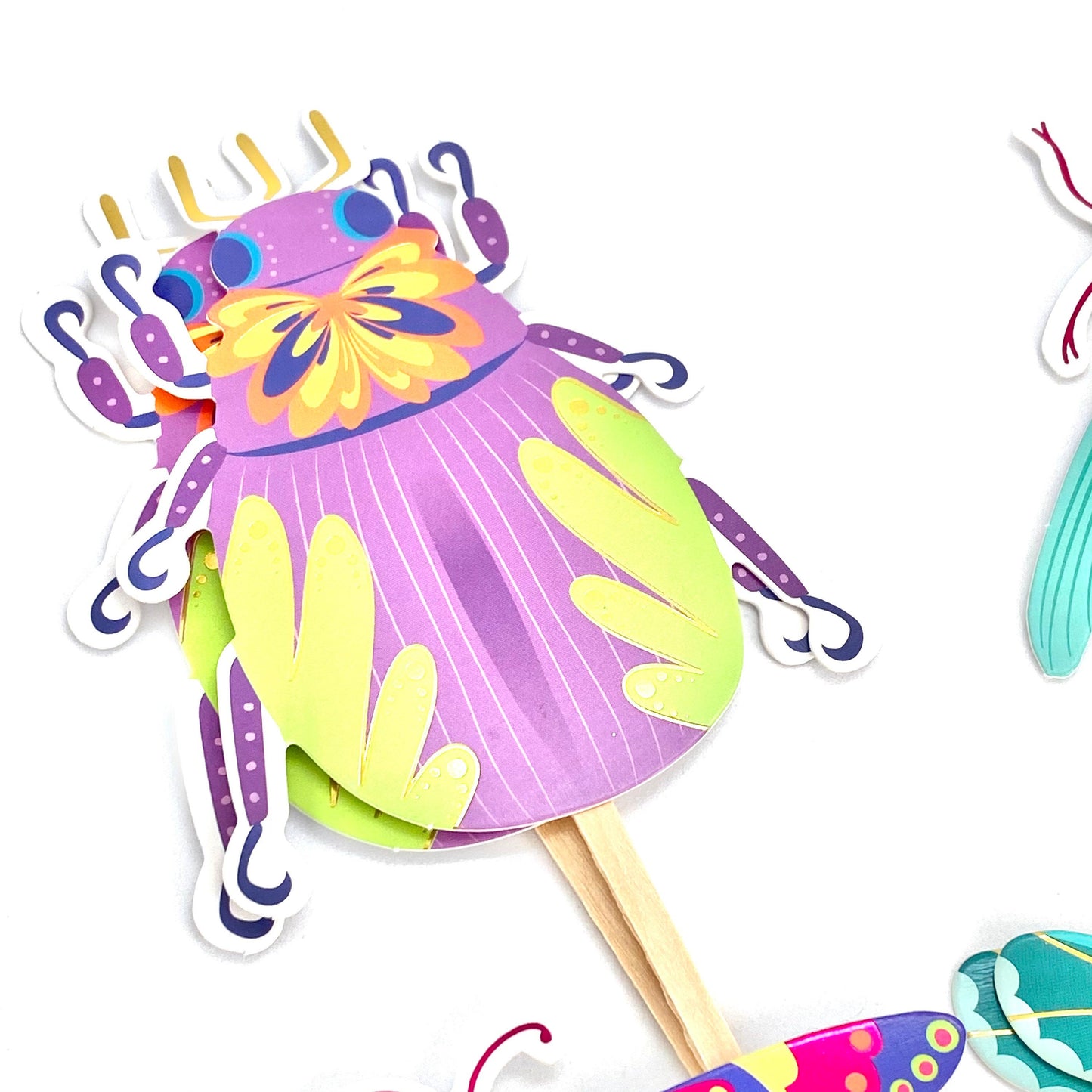 Bug, Bee + Butterfly Cupcake Toppers