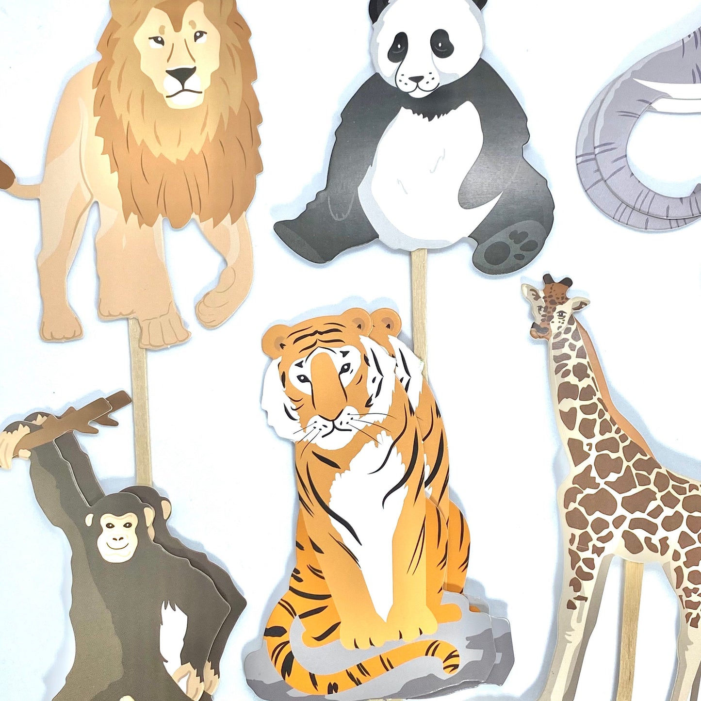 Zoo Animal Cupcake Toppers