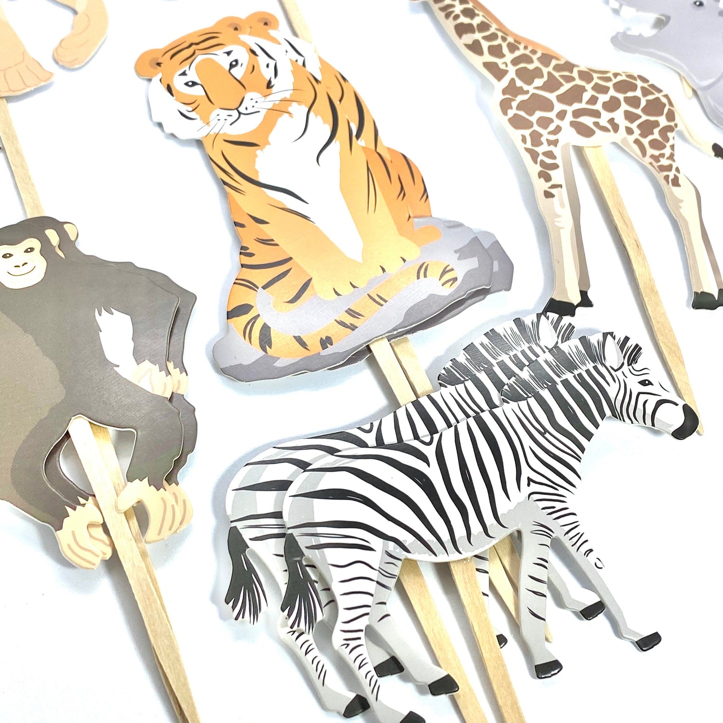 Zoo Animal Cupcake Toppers