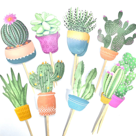 Succulent Cupcake Toppers