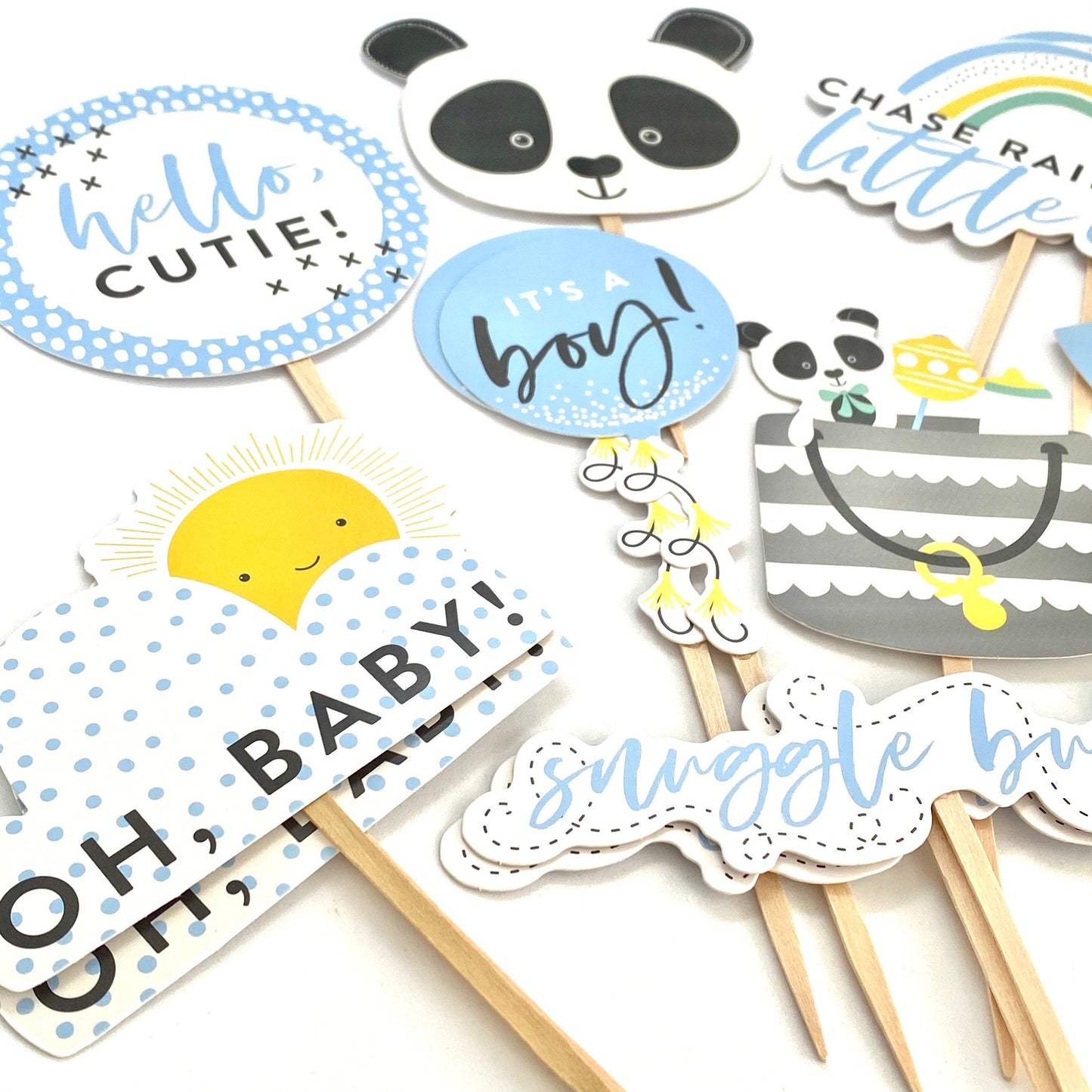 Baby Boy Cupcake Toppers