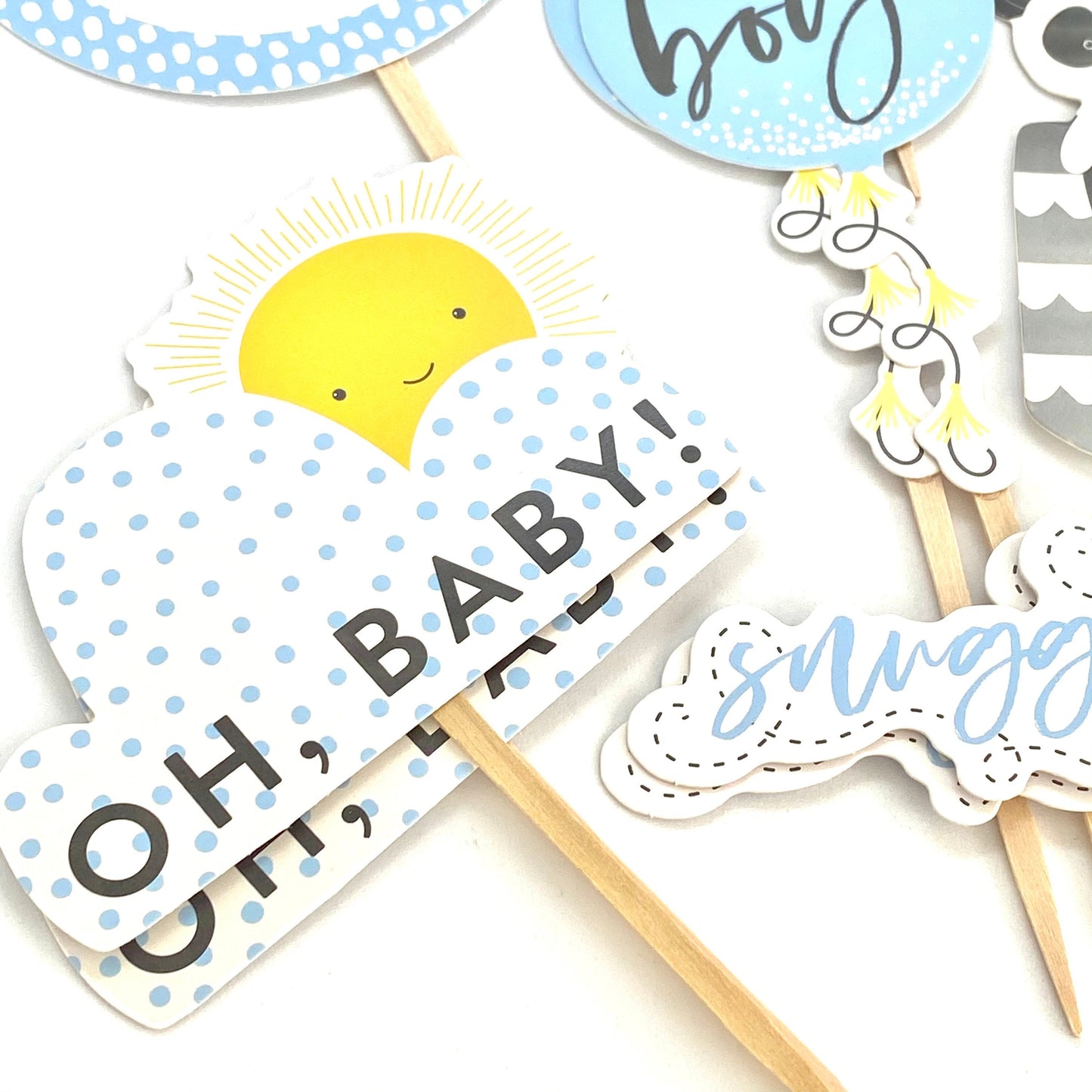 Baby Boy Cupcake Toppers