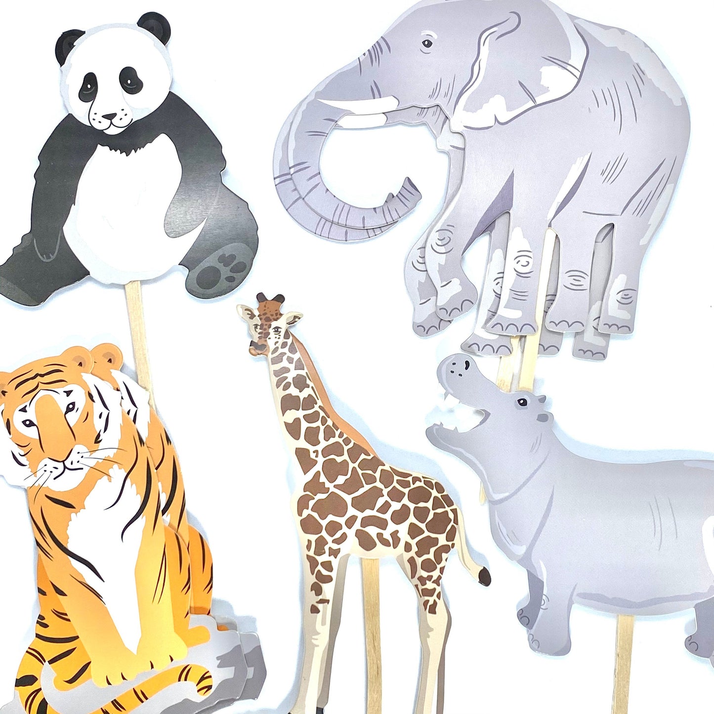 Zoo Animal Cupcake Toppers