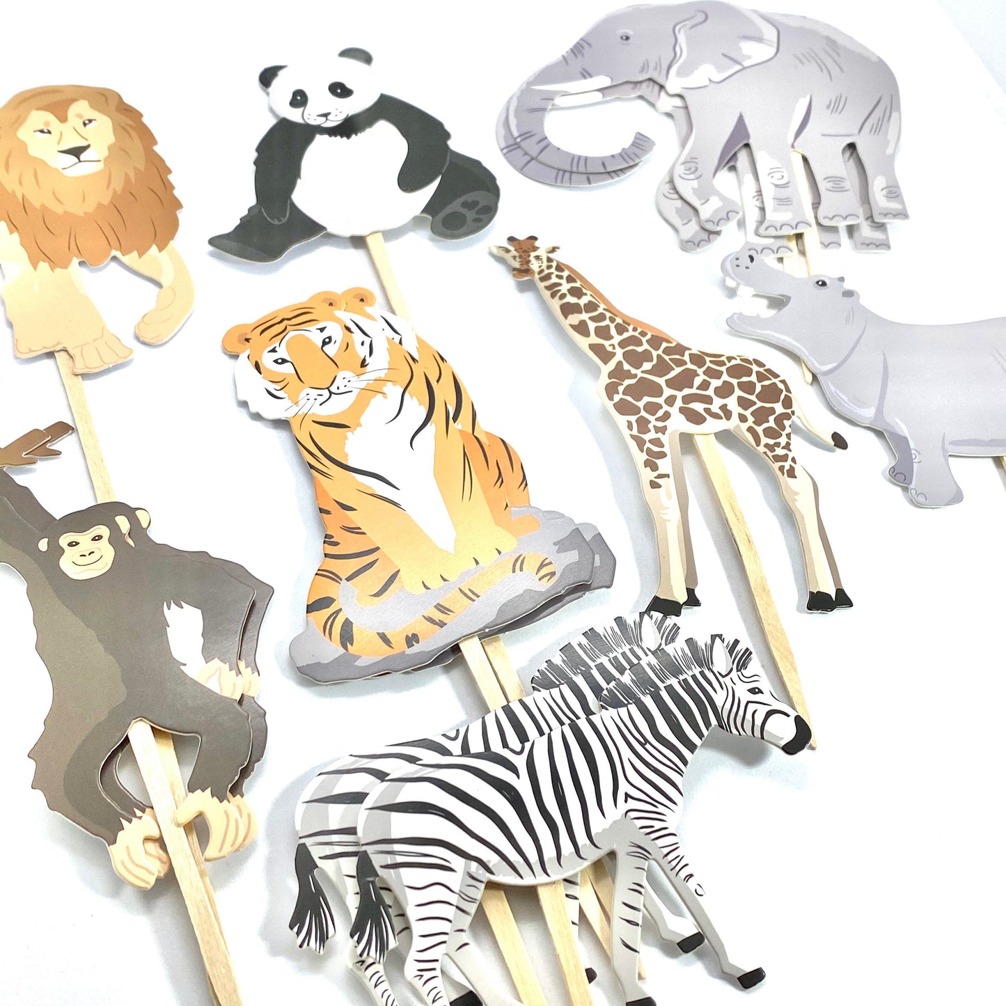 Zoo Animal Cupcake Toppers