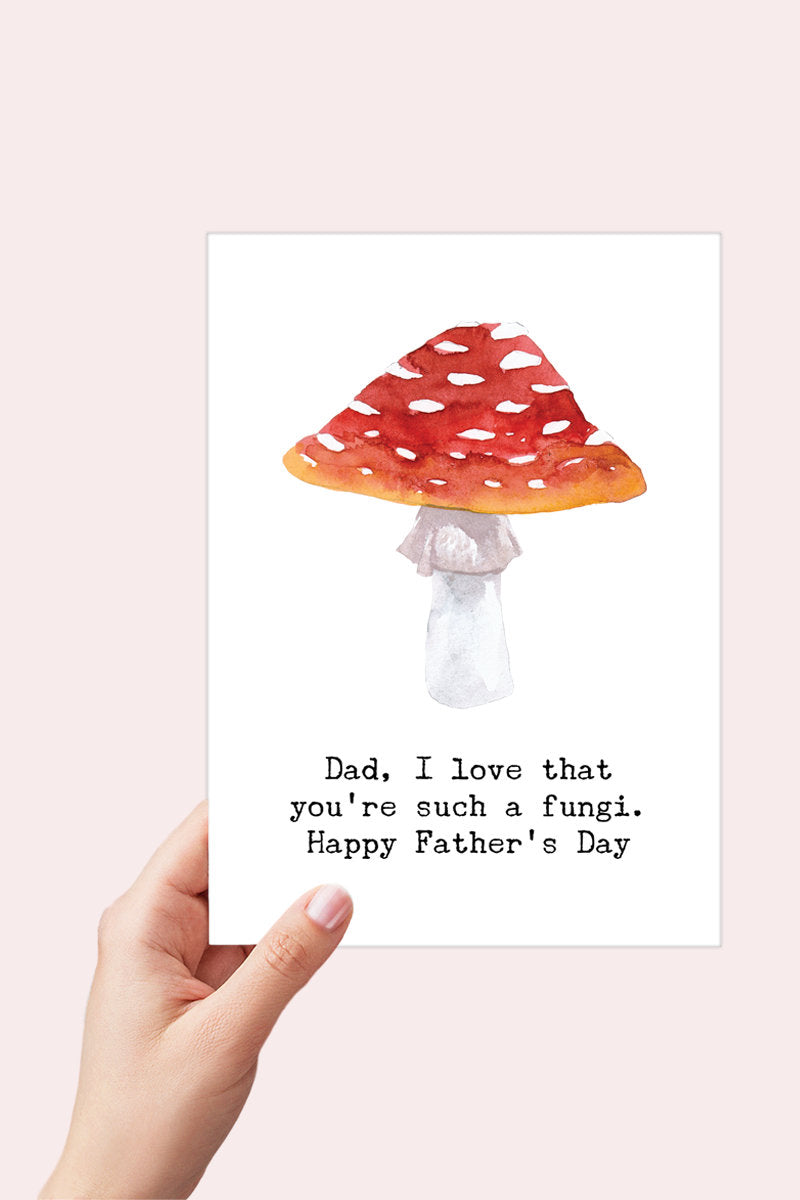 Fungi Fathers Day Card Printable - Digital Download
