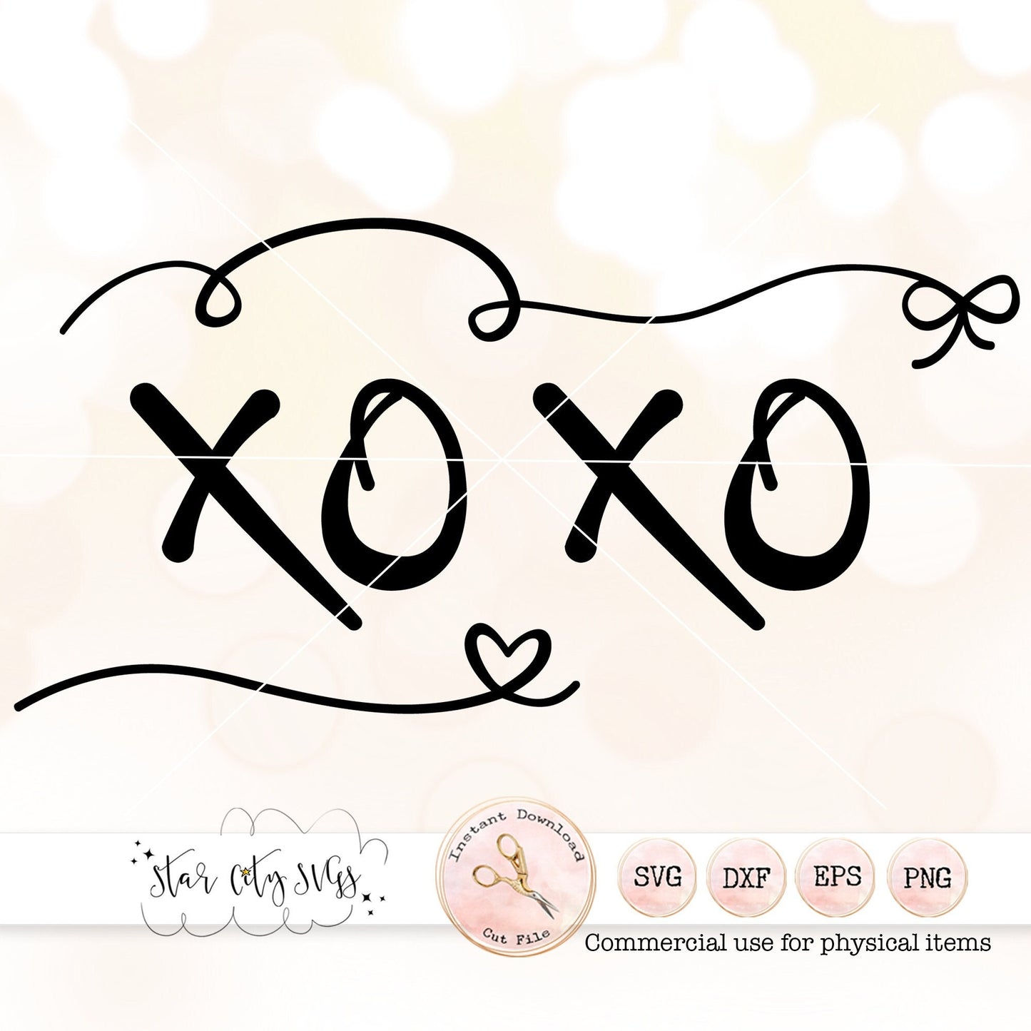 XOXO Valentines Day SVG