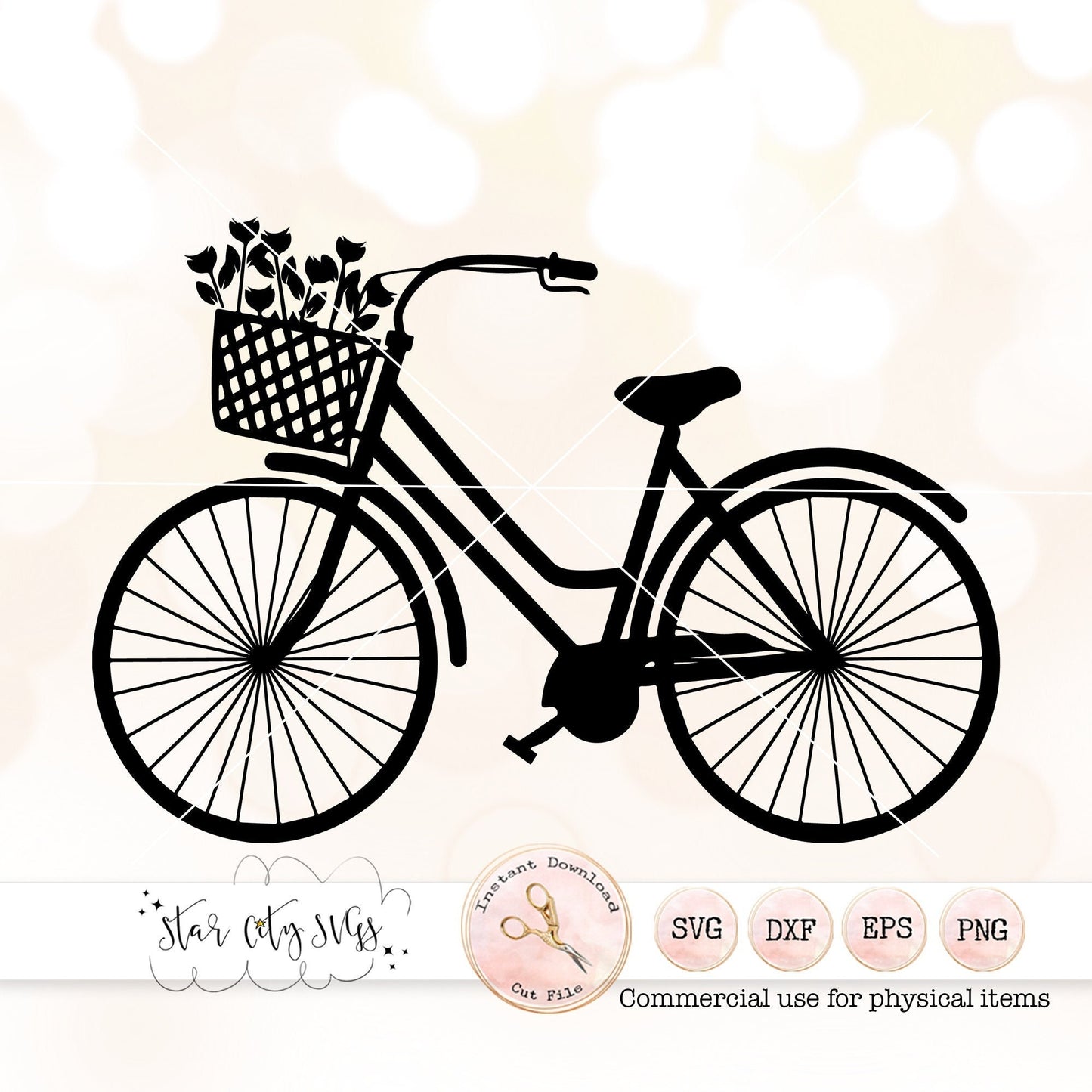 Springtime Bicycle SVG