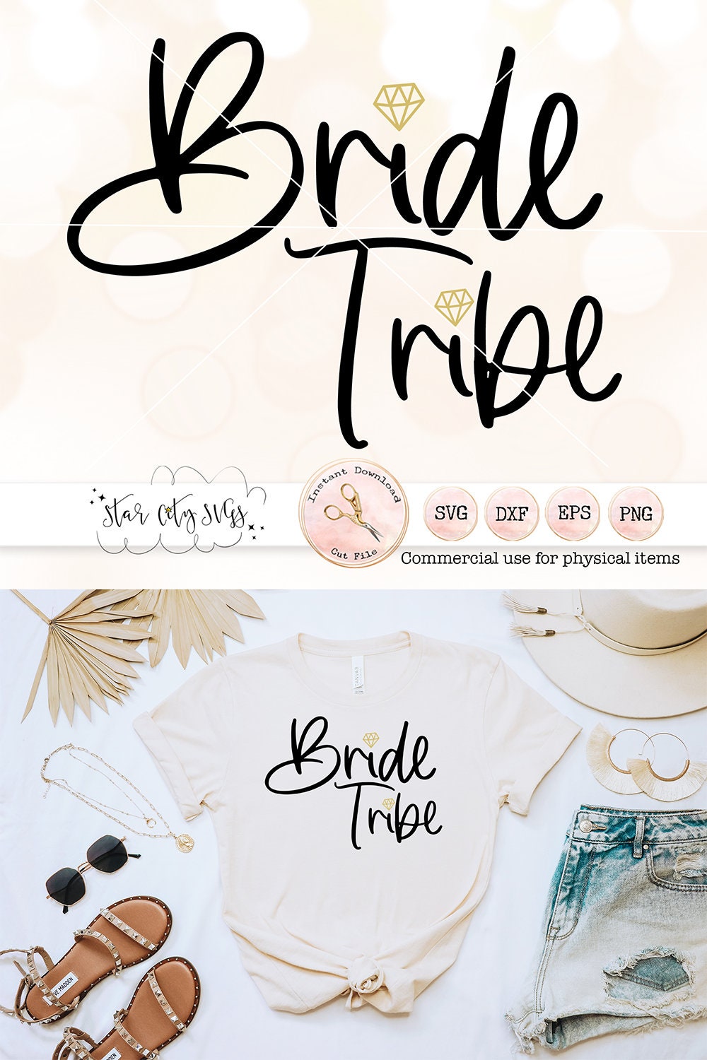 Bride Tribe with Diamonds SVG