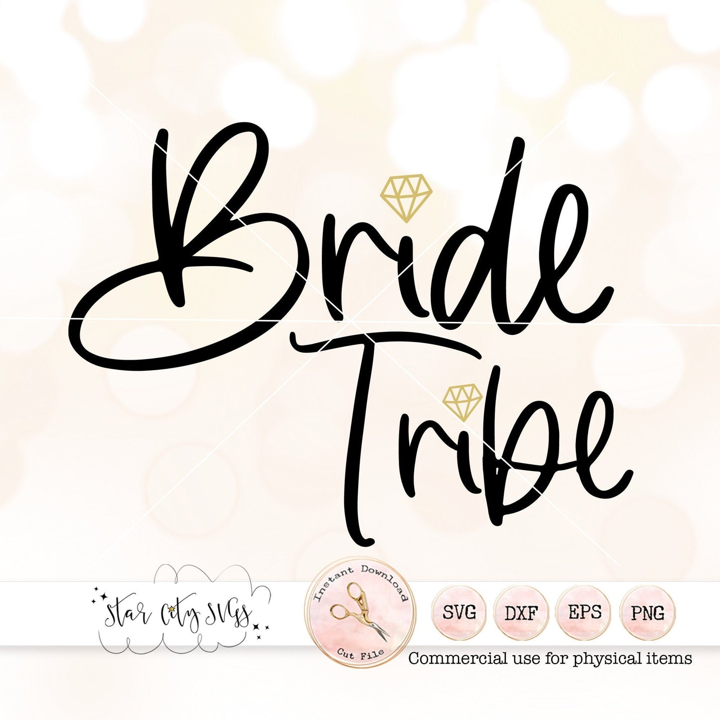 Bride Tribe with Diamonds SVG