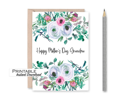 Floral Mother's Day Grandma Card