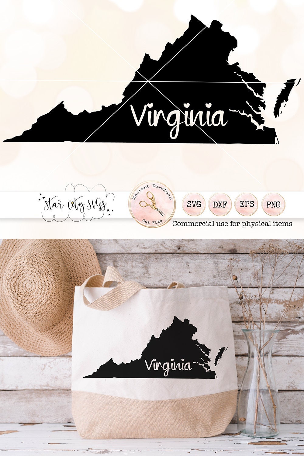 Virginia SVG, Virginia is for Lovers Map Svg PNG, VA State Outline Svg