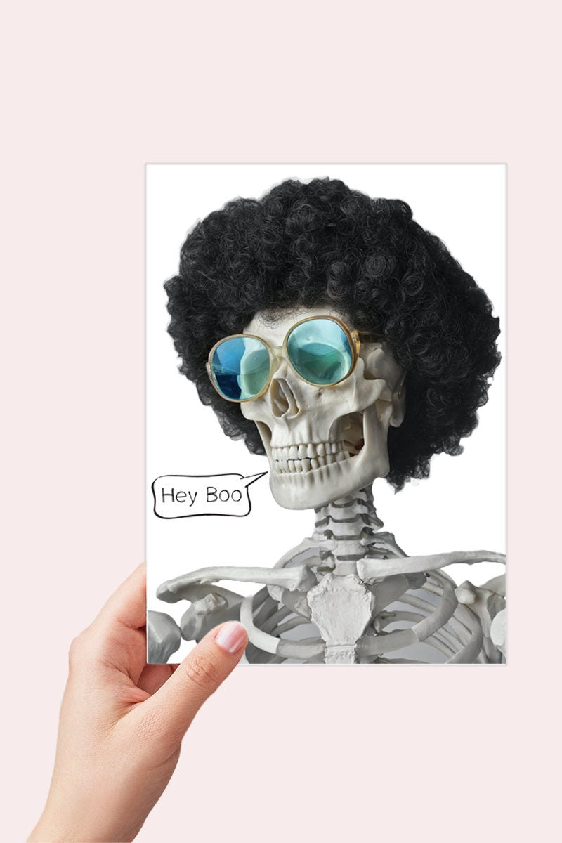 Hey Boo Printable Card for Her, Funny Anniversary Card for Him